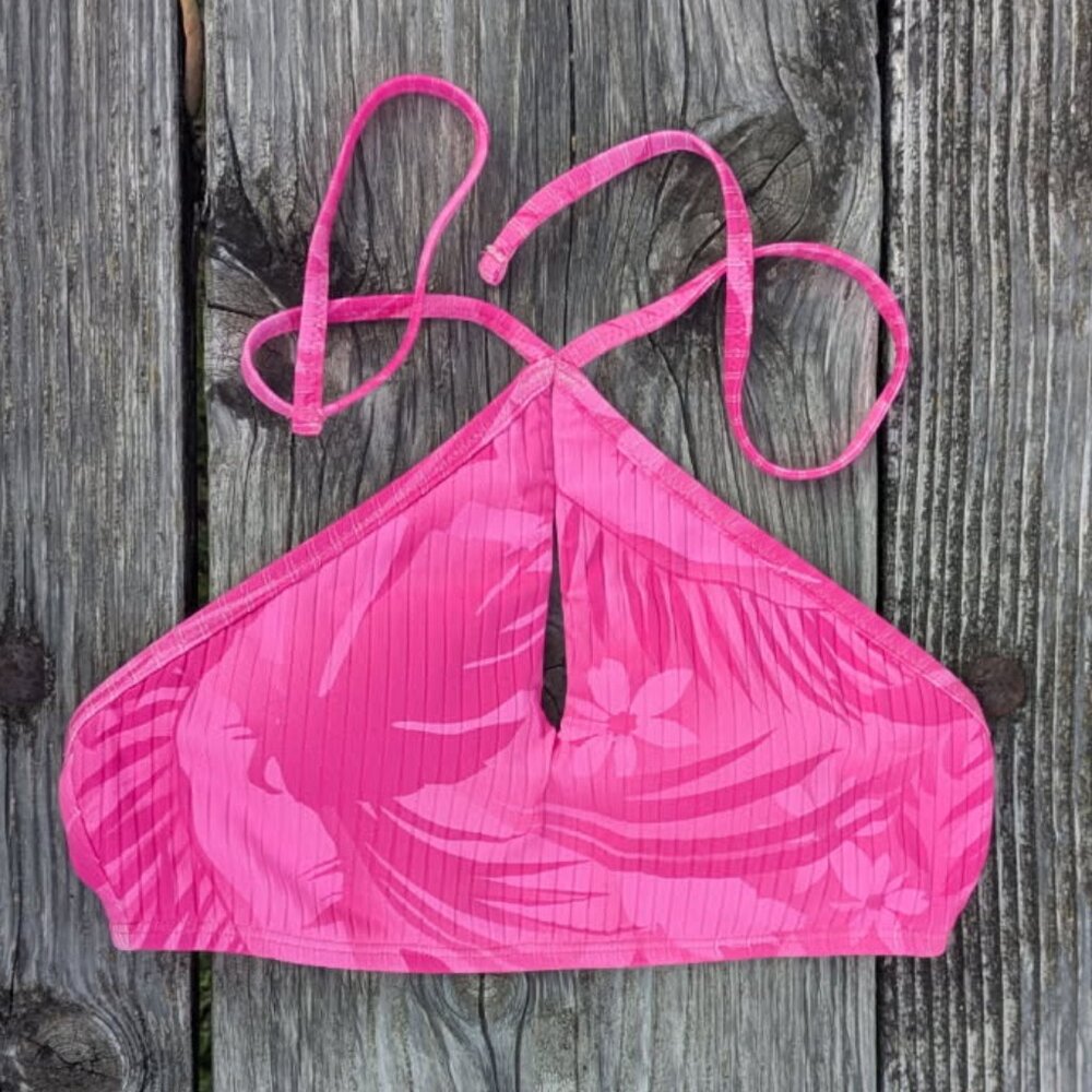 Hurley Swim Top Halter Jungle Walk